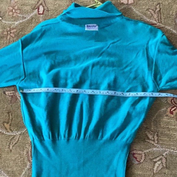 Designer Find Vintage Turquoise Meister TURTLENECK  Rare Beauty EPLVC - Picture 6 of 16